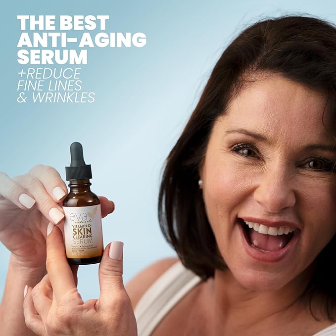 Vitamin C Serum for Face with Retinol & Salicylic Acid – Skin Clearing Acne Spot Treatment with Niacinamide, Hyaluronic Acid, MSM – Anti-Aging Facial Serum for Dark Spots and Blemishes