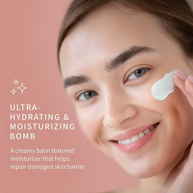 PURE’AM Authentic Korean Skin Care - Barrier Cream - Hydrating Face Moisturizer For Dry & Sensitive Skin - Vegan, 1.0 Fl Oz, 30 ml