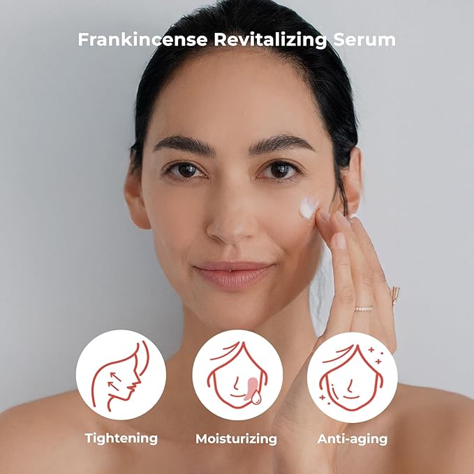 INNA Organic Rejuvenating Serum, Anti-aging, Wrinkle Care, Fine Lines & Tightening, EWG & COSMOS Certified | Frankincense Essential Oils Infused Skin Care | Luxury Clean Beauty