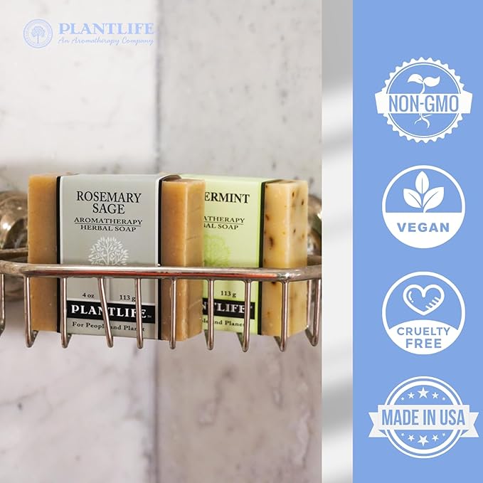 Plantlife Sandalwood Bar Soap - Moisturizing and Soothing Soap for Your Skin - Hand Crafted Using Plant-Based Ingredients - Made in California 4oz Bar