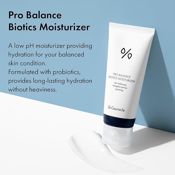 leegeehaam Dr.Ceuracle Pro Balance Biotics Moisturizer (100 ml / 3.38 fl. oz.) - Daily Hydrating Facial Cream for All Skin Types, Low pH Moisture Skin Barrier