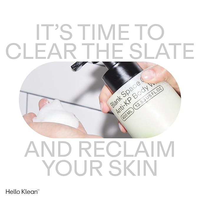 Blank Space Anti-KP Body Wash - Bi-Phase Cleanser Deeply Cleans & Removes Hard Water Residue - Hydrating Boost for Skin Moisture - Soothe Rough Dry & Sensitive Skin - Dermatologist Tested