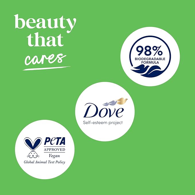 Dove Body Wash with Pump Refresh Cucumber and Green Tea for 24hr Lotion-Soft Skin Moisturizing Skin Cleanser with No Sulfates No Parabens 30.6 oz