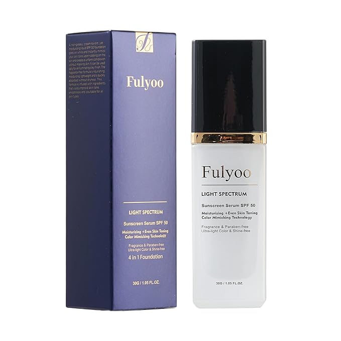 4-in-1 Tinted Moisturizer With SPF50,Anti-Aging,Against UVA and UVB,Bio Mimic Foundation,Suitable for Sensitive Skin,Simple and Easy