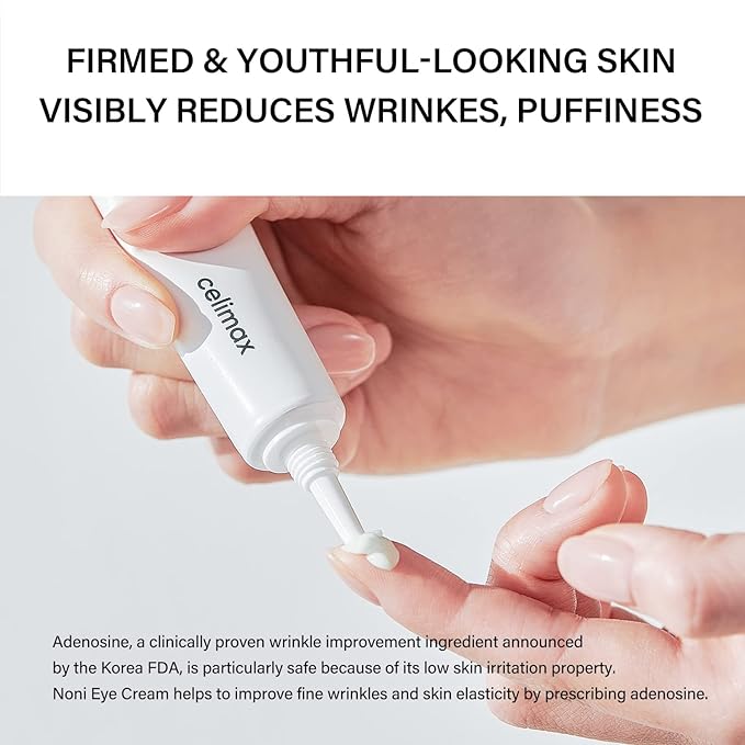 celimax Real Noni Eye Cream | with Noni Extract & Bakuchiol (Retinol), Anti Aging, For Wrinkle, Crows Feet & Under Eye, Dark Circles, Brightening, Hydrating, Sensitive For Skin, 20ml