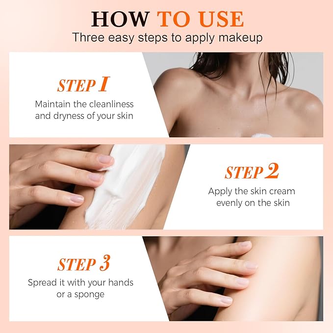 Fivefold Vitamin C Face Cream Brightens and Conceals, 2025 New Moisturizing Cream, Premium Face Serum for Daily Use, Lightweight Concealer Cream for Office, Brightening Moisturizer for Women (3)