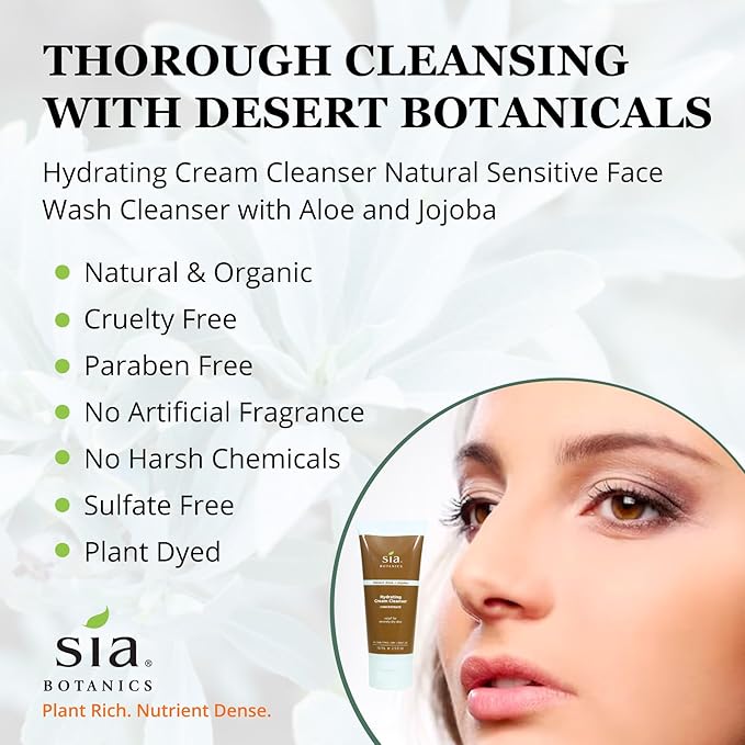 Restoring Face Cream (65g/2.3oz Glass Jar) | Facial Moisturizer w/Aloe Vera, Jojoba, Avocado | Natural, Clean, Botanical Skincare for Women