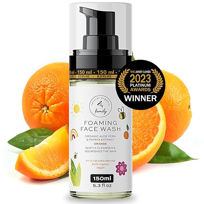 Kids Foaming Face Wash - Clean and Gentle Face Wash for Kids and Preteens - Made in the UK