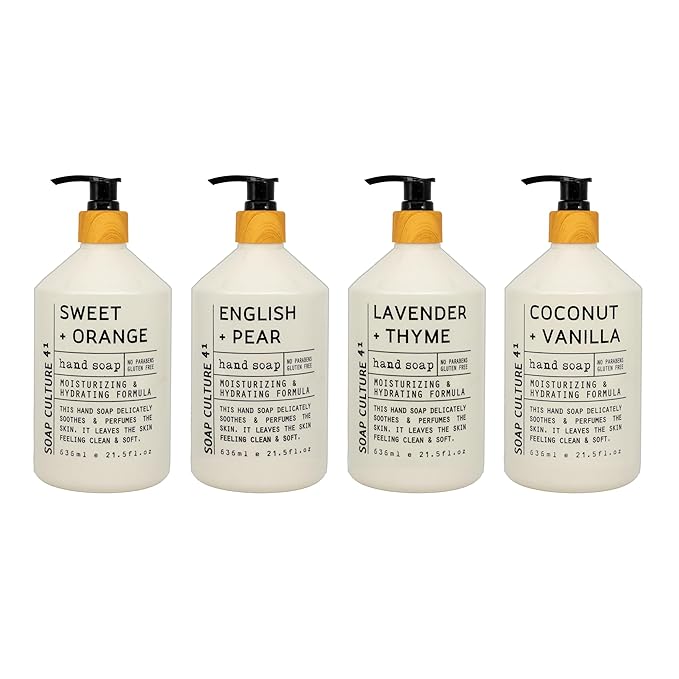 Home & Body Company Soap Culture 41 Hand Soap Collection 21.5 fl oz x 4