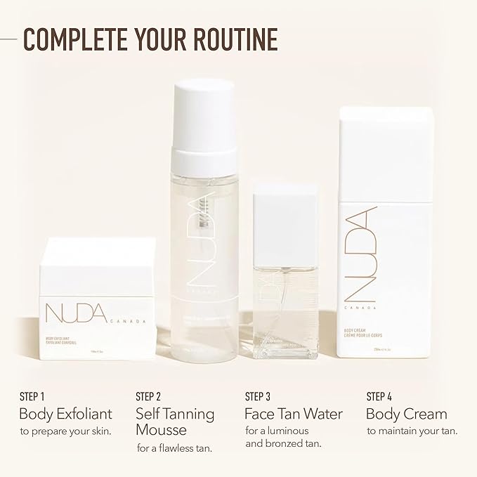 Nuda CloudMist, Medium to Dark | Lightweight Hydrating Face Tan Mist | Made with Aloe Vera and White Tea Extract | Buildable Clear Water Spray Self Tanning Solution, Cruelty Free, (75 mL)