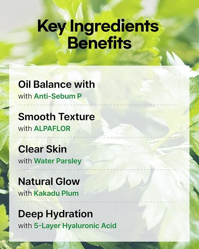 Minari Calming Gel Serum for face – K-Beauty Hydrating & Soothing Face Serum with Korean Water Parsley, Green Tea, Mugwort & Lemon Balm Extracts, 30ml/1.01oz