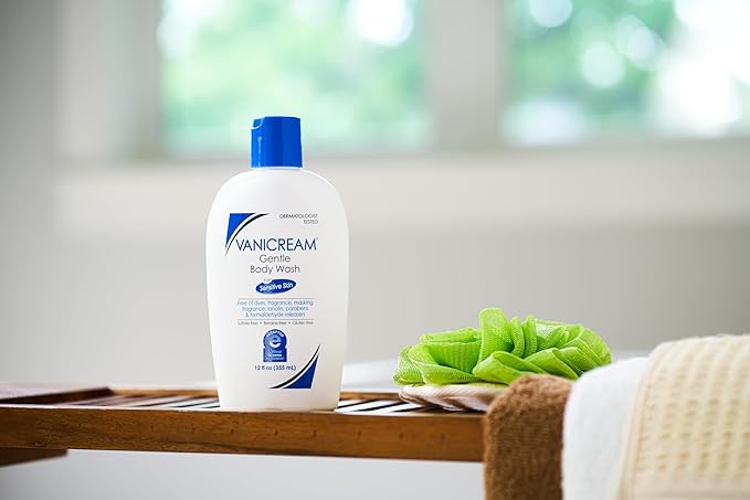 Vanicream Gentle Body Wash, 12 Fl Oz, Formulated without Common Irritants for Sensitive Skin, Gentle Cleanse and Moisture, Removes Dirt & Oils, Non-Drying, pH-Balanced Shower Gel