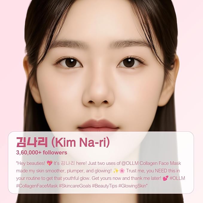 Korean Overnight Collagen Face Mask: 35gx4ea Hydrating Elasticity Lifting Firming, Face Masks Skincare for Glow Glass Skin Beauty, Night Sleep Facial Sheet Mask for Home Travel Women Teens Girls