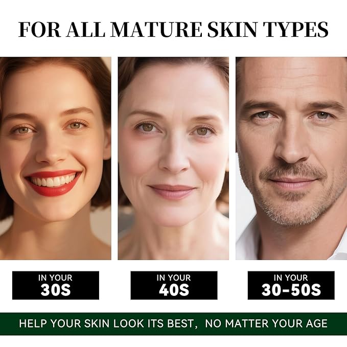 Anti-Aging Skin Moisturizer,Hydrating & Firming Skin Cream to Help Face Neck Lifting,Tightening and Reducing Wrinkle,Light Repair Cream for Women Men