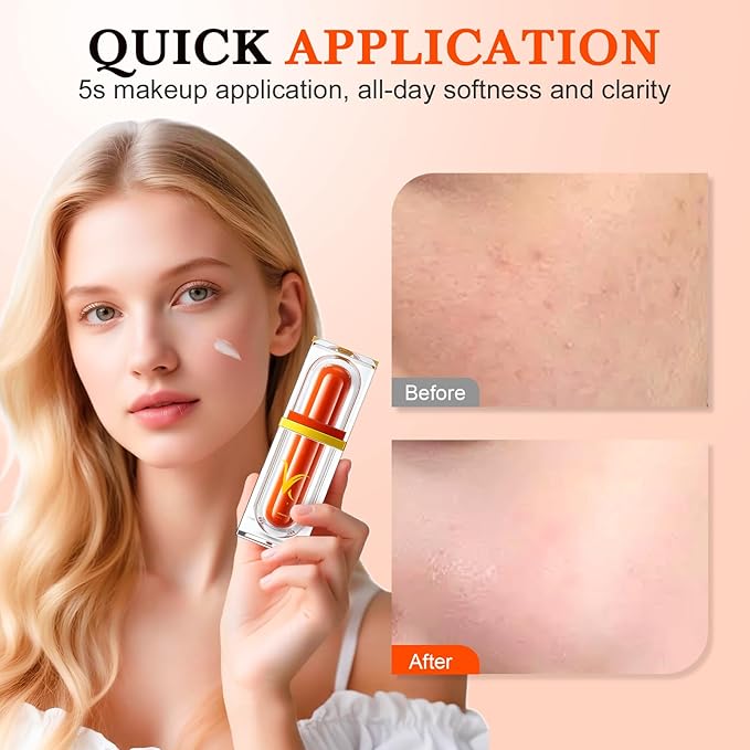 Fivefold Vitamin C Face Cream Brightens and Conceals, 2025 New Moisturizing Cream, Premium Face Serum for Daily Use, Lightweight Concealer Cream for Office, Brightening Moisturizer for Women (3)