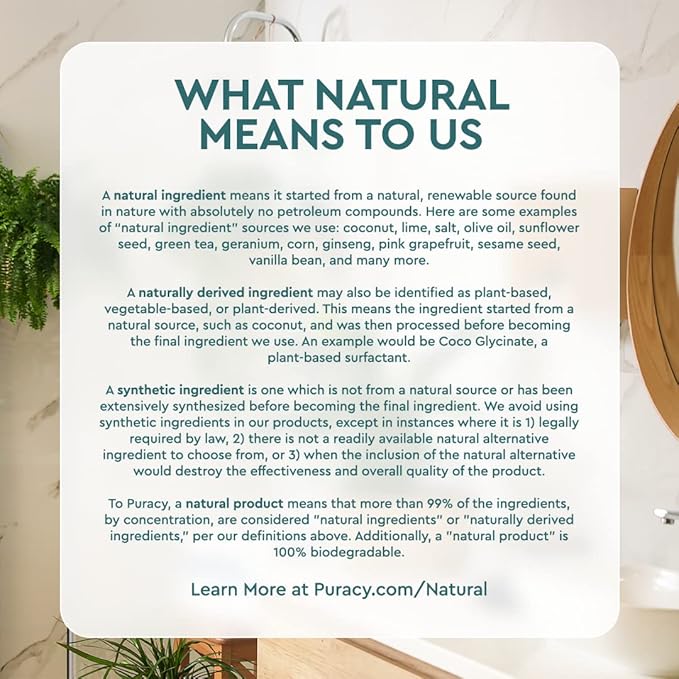 Puracy Scalp Scrub, 99.96% Natural Scalp Exfoliator, Hair Scrub, Scalp Exfoliator Scrub, Scalp Treatment, Scalp Cleanser, Dry Scalp Treatment, Scalp Care, Scalp Shampoo, Itchy Scalp Shampoo - Mint