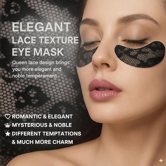 Under Eye Patches(24 Pairs),Lace Eye Mask for Puffy Eyes and Dark Circles,Collagen Skin Care Products,Hydrating, Smoothing, Brightening,Anti-Aging Eye Patch for Under Eye Bags