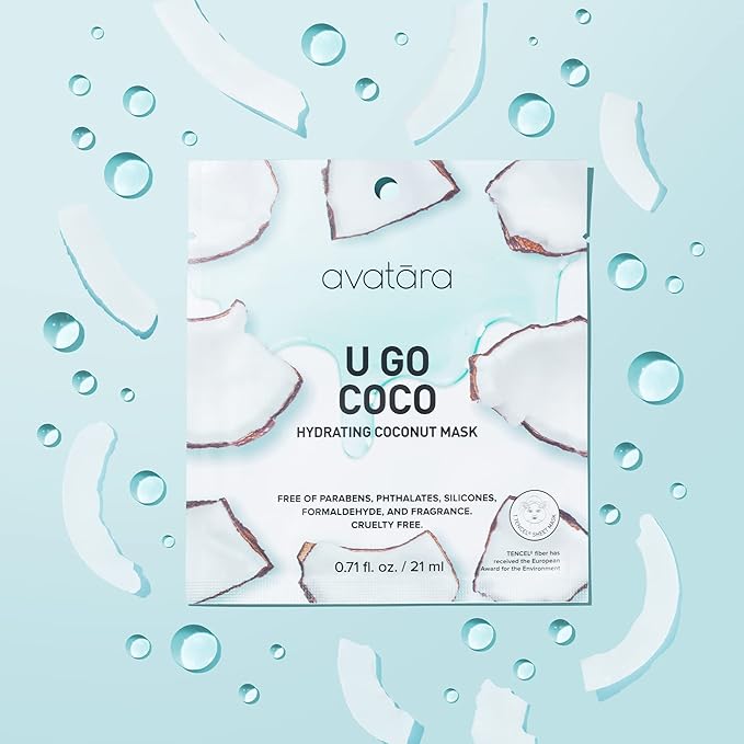 Avatara Get up & Slay 6-Pack Sheet Mask Set, Beauty and Skincare Face Masks Collection | Natural Extracts, Hydrating Skin Care Set | All Skin Types | Packaging May Vary