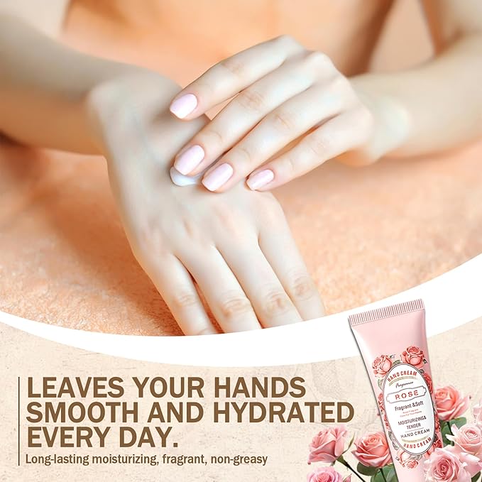 10PCS Hand Cream Gifts Set,Moisturizing Travel Size Hand Lotion for Dry Skin,Hydrating Small Hand Moisturizer for Women,Non-greasy Travel Handcream for Appreciation Gifts and Mom Gifts