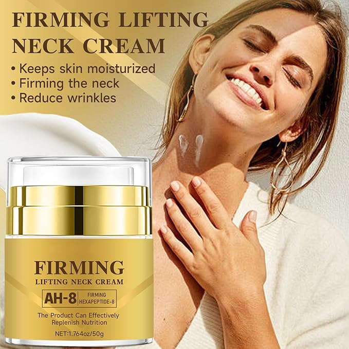 Neck Creams for Tightening and Firming, Anti-Aging Moisturizer Skin Tightening Cream for Face, Neck firming Cream with Retinol, Collagen, Hyaluronic Acid for Face lifting & Hydrating, 1.76 FL OZ