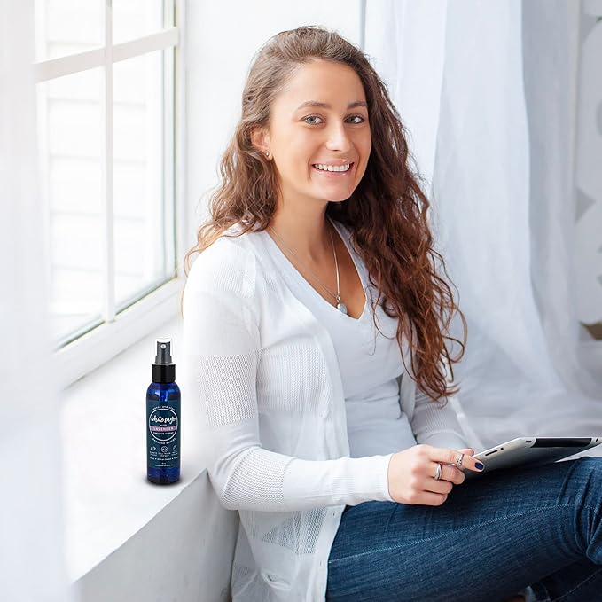 Lavender Sage Aromatherapy Spray for Spiritual Cleansing & Aura Protection, White Sage Lavender Spray - Cleansing Negative Energy & Protection, Clear Quartz Reiki Energized Aromatherapy Room Mist 4oz