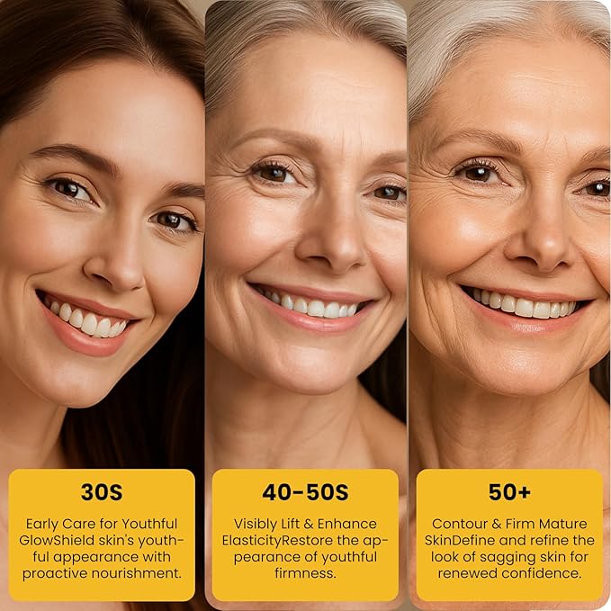 8-in-1 Radiant Neck Firming Cream, Tighten and Lift Neck Wrinkle Cream, Collagen Retinol Face and Chest Firming Tightening for Women and Men with Sagging Crepey Skin Over 50 & 60