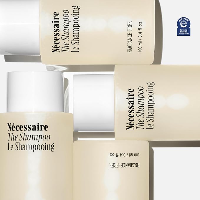 Nécessaire The Shampoo Mini. Hyaluronic Acid + Vitamin B Complex Shampoo for Women & Men. Travel Sized 3.4 fl oz.