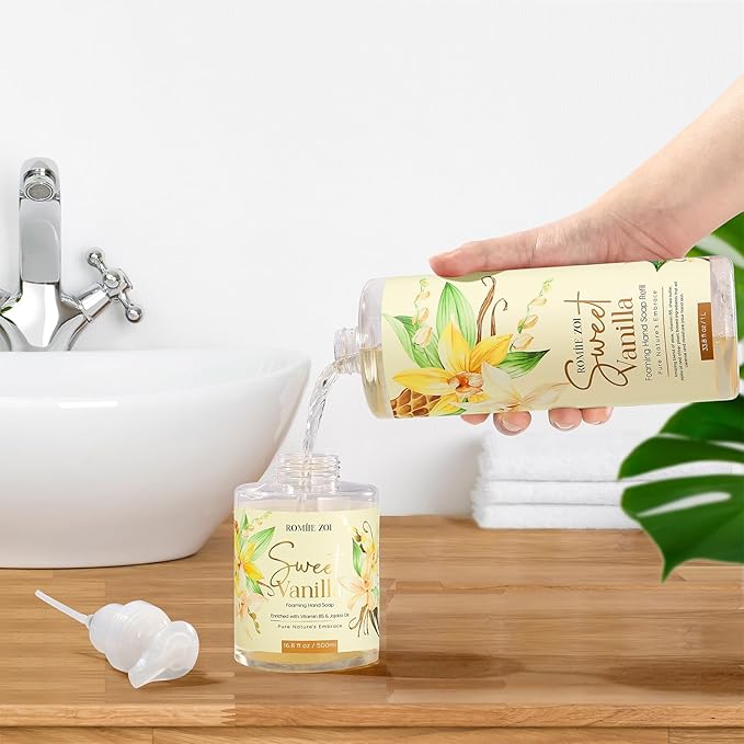 Foaming Hand Soap Refill, Sweet Vanilla, Gentle & Moisturizing Formula, 1 L/ 33.8 FL OZ