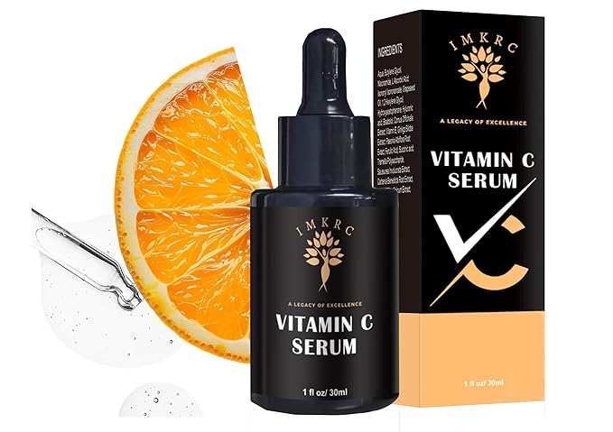 Vitamin C Serum, 20% L-Ascorbic Acid, with Hyaluronic Acid, Ferulic Acid, Vitamin E, 30ml