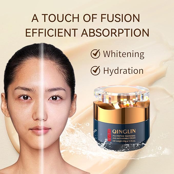 QINGLIN Polypeptide Tightening Anti-Wrinkle Cream, Firming and Smoothing Face Moisturizer, Lift & Hydrate Full Face for Youthful Skin