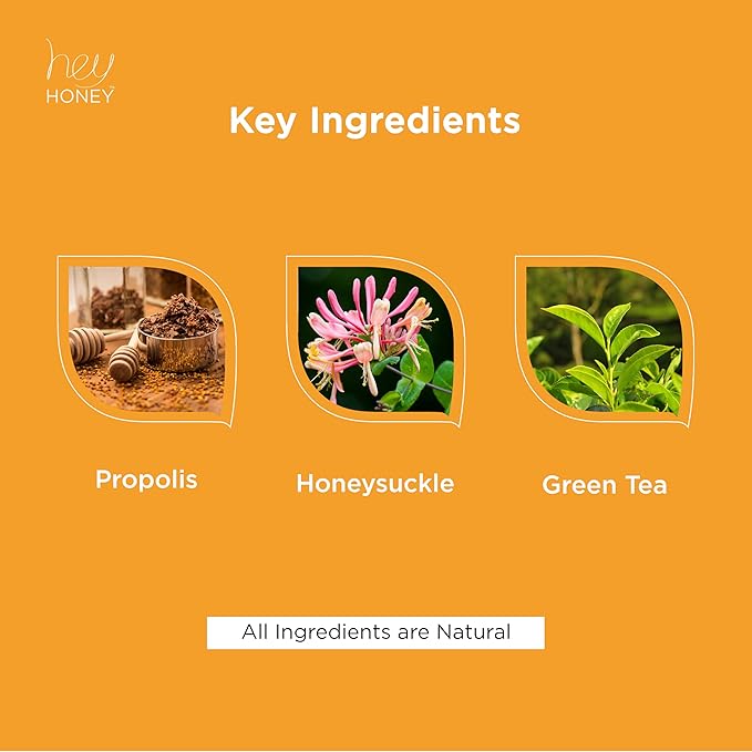 Hey Honey Skincare Propolis Facial Cleanser Foam Formula that Replenishes Skin Barrier | Gentle Face Wash for Oily, Acne-Prone & Sensitive Skin | Natural Ingredients, Non-Comedogenic | 5 oz