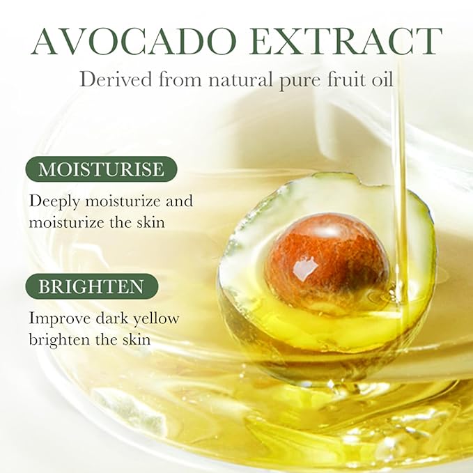 Avocado Skin Care Set for Women,6PCS Skincare Kits with Facial Cleanser, Toner, Serum, Lotion,Cream, Eye Cream, Moisturizing Korean Skincare Set,Anti-Aging Skin Care Set,Birthday Gifts for Women