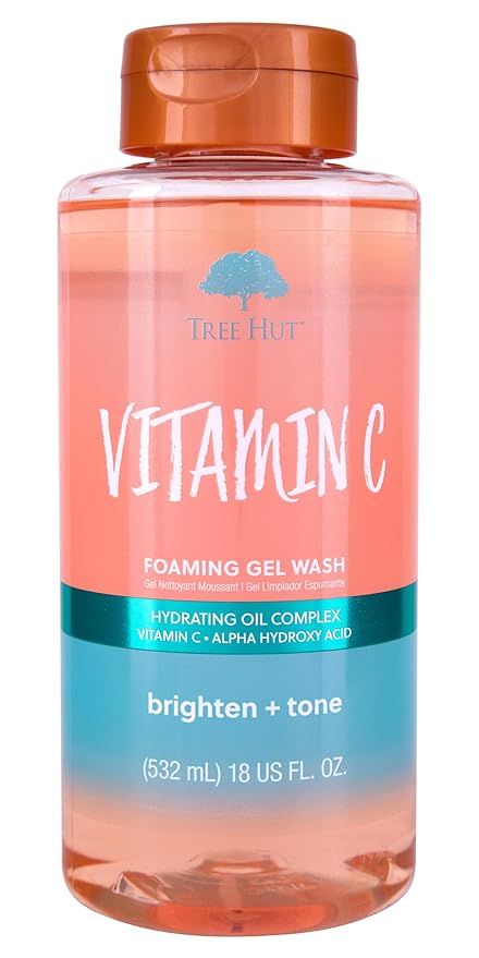 Tree Hut Vitamin C Nourishing & Moisturizing Foaming Gel Wash, 18 oz.
