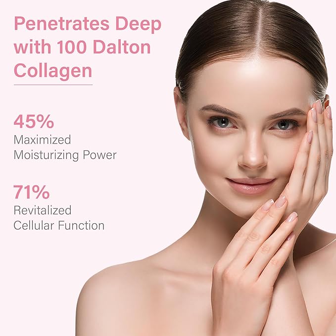 Bio-Collagen Face Mask – Hydrating & Firming Korean Sheet Mask with Hyaluronic Acid, Anti-Aging Overnight Skincare, Pore Minimizing & Moisturizing Treatment, 32g, 4 Pack