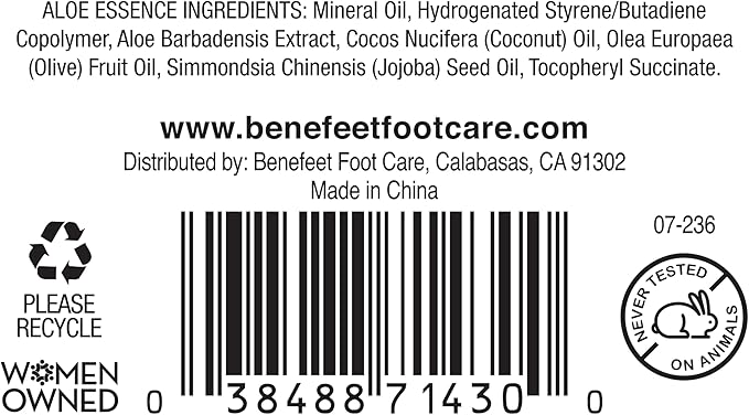 Benefeet Toeless Aloe Moisturizing Heel Socks - Effective Overnight Foot Rejuvenation, Targeted Hydration to Soften Dry Skin, Infused w/Coconut Oil, Aloe + Jojoba Seed Oil, 1 Pair (1 Pack)