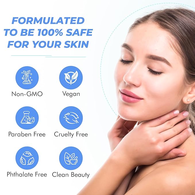 Hyaluronic Acid Facial Wipes - Dermatologist Tested, Anti-Aging, Korean Skin Care, Hydrates & Plumps Dry Skin, Improves Texture & Firmness - Gentle, Vegan, 95% Natural - 1 Pack