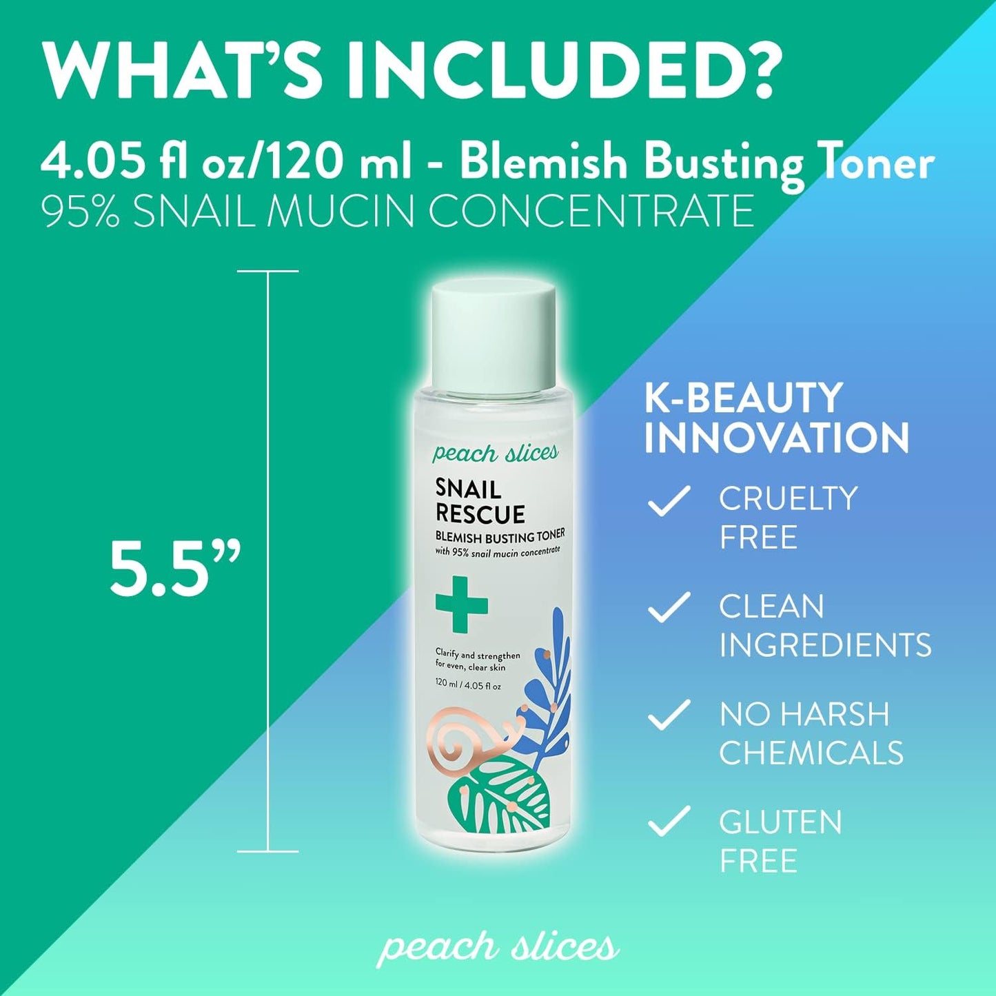 Snail Rescue Blemish Toner β 95% Snail Mucin, 4.05 oz πβ¨