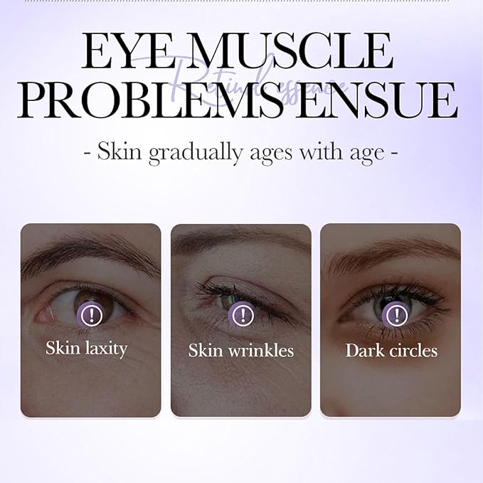 3PCS Retinol Eye Cream for Anti-Aging, Anti-Wrinkle Hydrating Eye Cream with 45% Retinol and 5% Hyaluronic Acid Firming & Repair Dark Circles and Puffiness Reduce Wrinkles and Fine Lines 0.7 oz *3