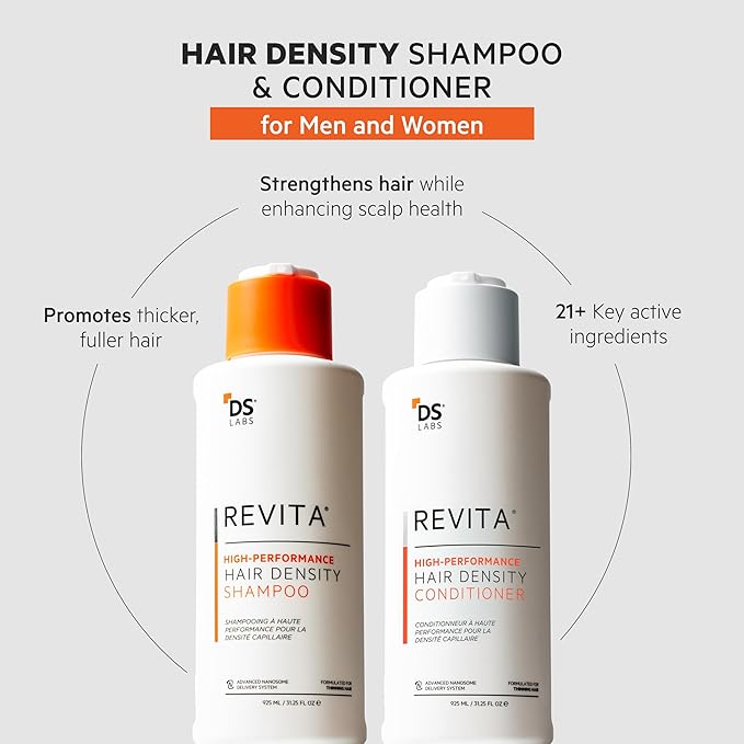 DS Labs Revita Shampoo & Conditioner Kit, 925mL – Scalp First System for Fuller Looking, Volumized Hair, Lightweight Hydration, Sulfate & Silicone Free, Color Safe, For Men & Women