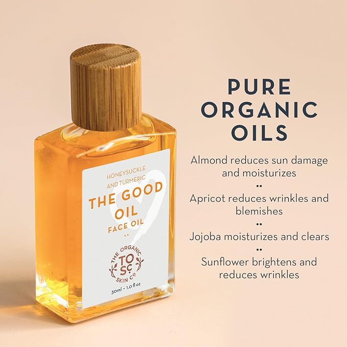 Skin Glow Serum for Face Care - Gua Sha Oil for Glowing Skin with Turmeric Oil for Face Dark Spots Fine Lines & Wrinkles - Hydrating Face Oil for Women's Vegan Organic Skin Care (30mL)