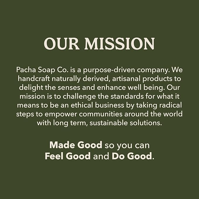Pacha Soap Co. Bar Soap, Lavender & Blue Tansy, 3-Pack (4 oz ea) - Premium, Handcrafted, Hydrating, Natural Face Wash, Hand Cleanser, Body Wash, Soothing Essential Oils