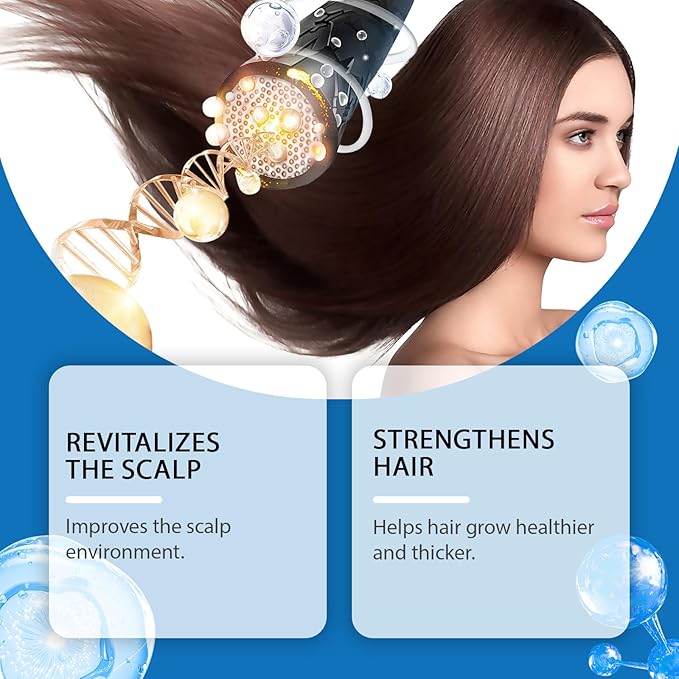 3% Rosemary Oil Hair Growth Serum Roll-On 30ml with Redensyl & Anagain, DHT-Blocking Scalp Treatment to Reduce Hair Fall & Help Thicker, Fuller Hair for Women & Men