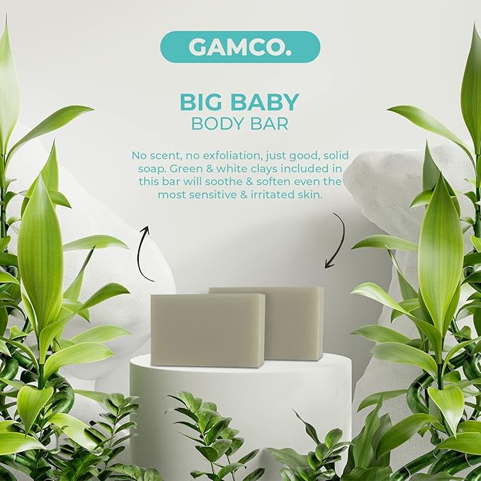 Grown Ass Man Co. Body Bars (Mild Exfoliating Variety Pack, 3-Pack)