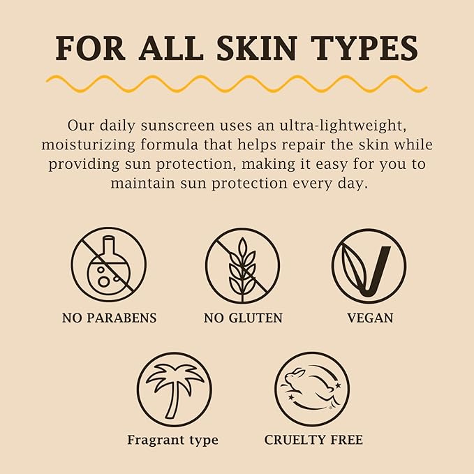 FUNAN Face Sunscreen SPF 50+,Waterfull Tone-Up Sunscreen Serum,Base lotion Color Correcting,Oil Free & Oxybenzone Free,2.1 Fl Oz