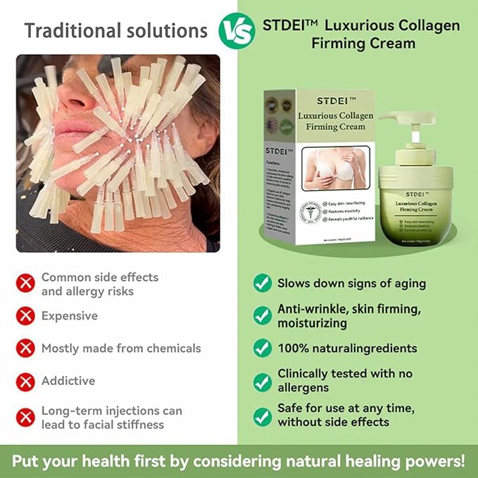 STDEI Luxurious Collagen Firming Cream,Advanced Firming Cream, Skin Tightening, Deep Moisturizing, For All Areas of the Body (2)
