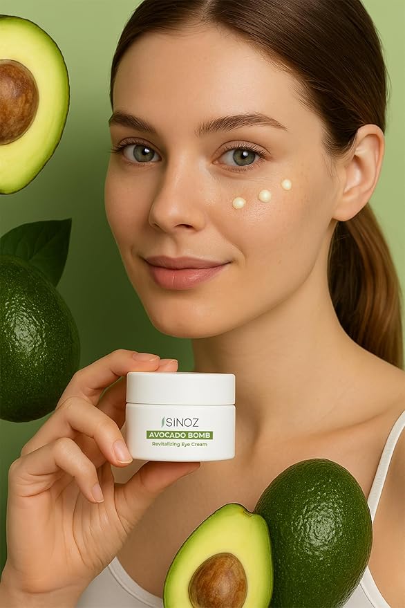 Avocado Eye Cream | Liposomal Caffeine & Matrixyl 3000 Peptides | Bright and Tight, Anti-Dark Circles, Eye Bags, Hydrating Under Eye Cream, Anti-Puffiness, Anti-Aging | 0.5 fl oz / 15 ml