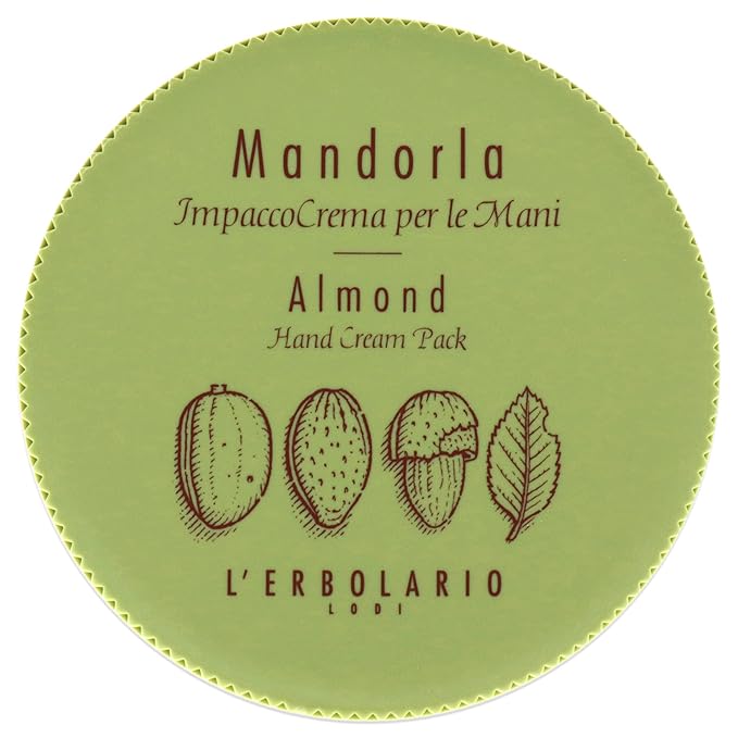 L’Erbolario Almond Hand Cream - Moisturizing Hand Lotion for Women and Men with Almond Oil and Extract - Sweet, Subtle Amber Fragrance - 6.7 oz