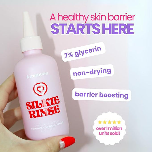 Face Wash Silkie Rinse Hydrating Gentle Face Cleanser for Dry or Sensitive Skin - Hydrating Makeup Remover & Face Wash w/Ceramides & Squalane