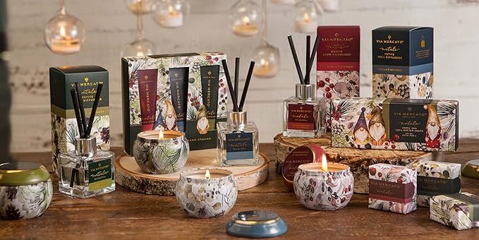 Via Mercato Natale Winter Woods Holiday Collection, Hand Cream Gift Set, Assorted Scents