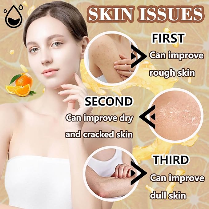 Premium Body Scrub to Exfoliate & Moisturize Skin,Deep Cleansing Body Exfoliator Scrub for Men & Women,Long Lasting Hydrating Smooth exfoliating Body Salt Scrub for All Skin Types A